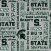 Deals 😍 Michigan State Allover Collegiate Fleece Fabric 🎁 -NFL Shop 350Wx350H 953042 1021 px