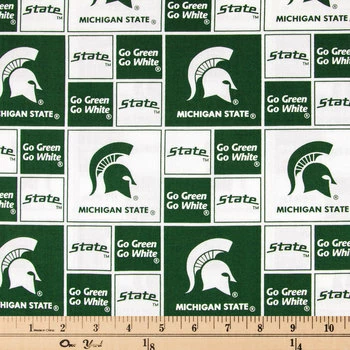 Top 10 ???? Michigan State Block Collegiate Cotton Fabric ⌛ 4 Top 10 ???? Michigan State Block Collegiate Cotton Fabric ⌛ - Image 2