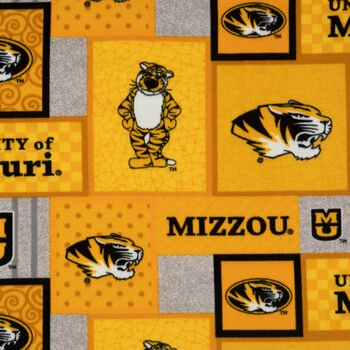 Best Sale ???? Missouri Block Collegiate Fleece Fabric ???? 3 Best Sale ???? Missouri Block Collegiate Fleece Fabric ????