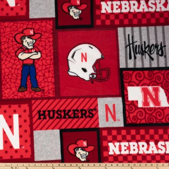 Flash Sale ???? Nebraska Block Collegiate Fleece Fabric ❤️ 4 Flash Sale ???? Nebraska Block Collegiate Fleece Fabric ❤️ - Image 2