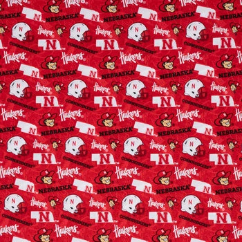 Budget ???? Nebraska Allover Collegiate Cotton Fabric ⭐ 3 Budget ???? Nebraska Allover Collegiate Cotton Fabric ⭐