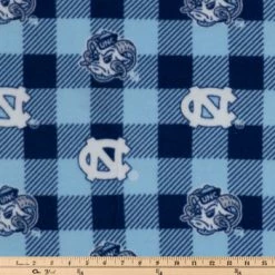 Alternative view of Coupon ???? North Carolina Allover Collegiate Fleece Fabric ????