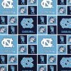 Cheapest 🥰 North Carolina Block Collegiate Cotton Fabric ✨
