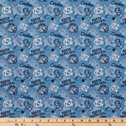 Hot Sale 🧨 North Carolina Allover Collegiate Cotton Fabric 🎁 -NFL Shop 350Wx350H 953430 a 0221 px