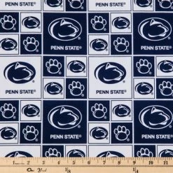 Alternative view of New ???? Penn State Block Collegiate Cotton Fabric ????