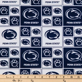New ???? Penn State Block Collegiate Cotton Fabric ???? 4 New ???? Penn State Block Collegiate Cotton Fabric ???? - Image 2