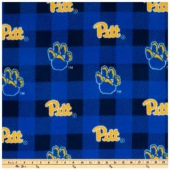 Alternative view of Promo ???? Pittsburgh Allover Collegiate Fleece Fabric ????
