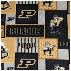 Best deal 😉 Purdue Block Collegiate Fleece Fabric 🧨
