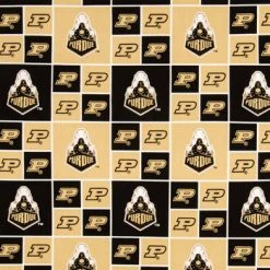 Coupon ???? Purdue Block Collegiate Cotton Fabric ????