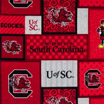 Wholesale ✔️ South Carolina Block Collegiate Fleece Fabric ✔️ 3 Wholesale ✔️ South Carolina Block Collegiate Fleece Fabric ✔️