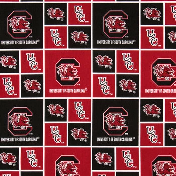 Wholesale ⭐ South Carolina Block Collegiate Cotton Fabric ???? 3 Wholesale ⭐ South Carolina Block Collegiate Cotton Fabric ????