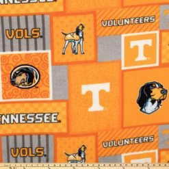 Alternative view of Cheapest ???? Tennessee Block Collegiate Fleece Fabric ????
