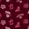 Wholesale 👍 Texas A&M Allover Collegiate Fleece Fabric ❤️ -NFL Shop 350Wx350H 954321 0319