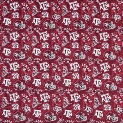 Budget ???? Texas A&M Allover Collegiate Cotton Fabric ????