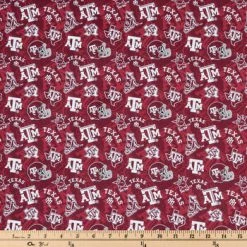 Alternative view of Budget ???? Texas A&M Allover Collegiate Cotton Fabric ????