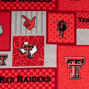 Wholesale ???? Texas Tech Block Collegiate Fleece Fabric ???? 3 Wholesale ???? Texas Tech Block Collegiate Fleece Fabric ????