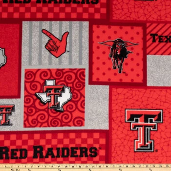 Wholesale ???? Texas Tech Block Collegiate Fleece Fabric ???? 4 Wholesale ???? Texas Tech Block Collegiate Fleece Fabric ???? - Image 2