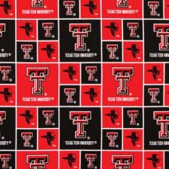 Cheap ???? Texas Tech Block Collegiate Cotton Fabric ????