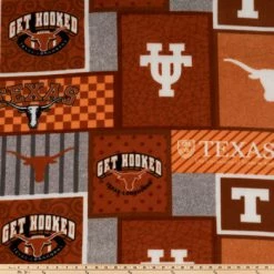 Best Sale 🤩 Texas Block Collegiate Fleece Fabric 💯 -NFL Shop 350Wx350H 954404 a 0521 px