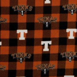 Best Pirce 🤩 Texas Allover Collegiate Fleece Fabric 🌟