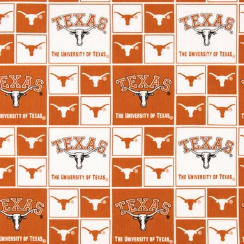 Budget ???? Texas Block Collegiate Cotton Fabric ???? 3 Budget ???? Texas Block Collegiate Cotton Fabric ????