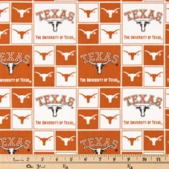 Alternative view of Budget ???? Texas Block Collegiate Cotton Fabric ????