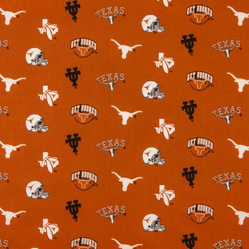 Best Pirce ???? Texas Allover Collegiate Cotton Fabric ???? 3 Best Pirce ???? Texas Allover Collegiate Cotton Fabric ????