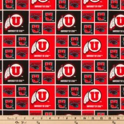 Alternative view of Promo ???? Utah Block Collegiate Cotton Fabric ????