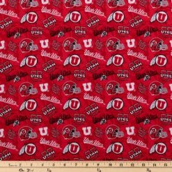 Alternative view of Coupon ✨ Utah Allover Collegiate Cotton Fabric ????
