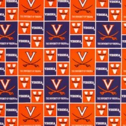 Cheap ???? Virginia Block Collegiate Cotton Fabric ????