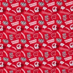 Coupon ❤️ Wisconsin Allover Collegiate Cotton Fabric ????