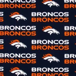 Outlet โญ NFL Denver Broncos Cotton Fabric ๐