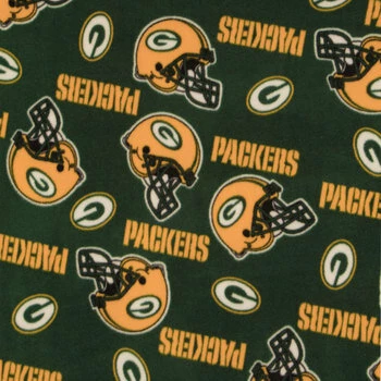 New ???? NFL Green Bay Packers Fleece Fabric ❤️ 3 New ???? NFL Green Bay Packers Fleece Fabric ❤️