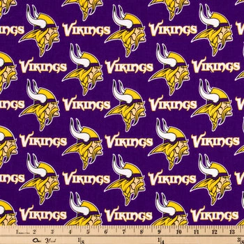 Best deal ???? NFL Minnesota Vikings Cotton Fabric ???? 4 Best deal ???? NFL Minnesota Vikings Cotton Fabric ???? - Image 2